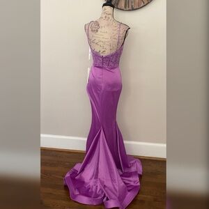 Sparkly mermaid purple pageant dress or prom dress